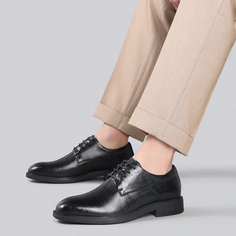JIETEGONGYANG Dress Shoes Men's Black-5