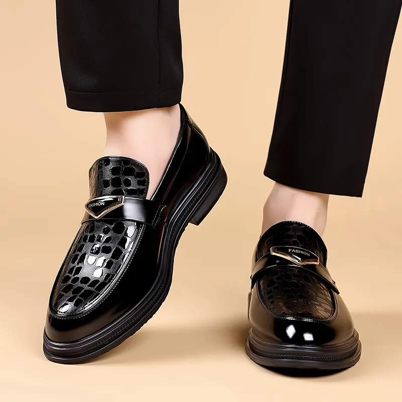 JIETEGONGYANG Loafers Men's Black-9