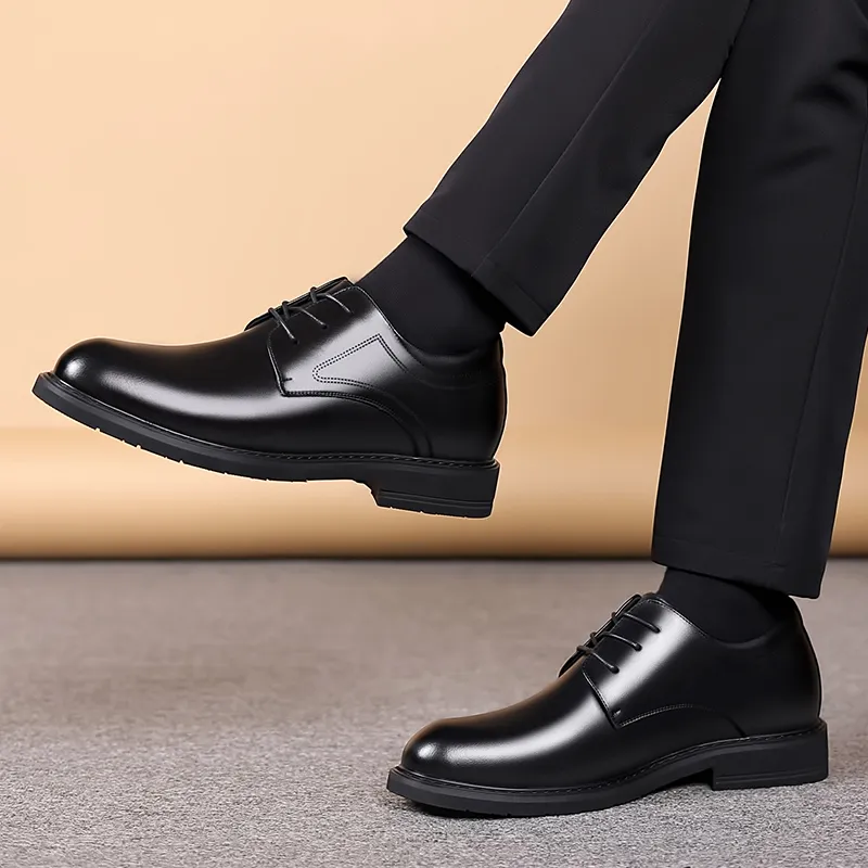JIETEGONGYANG Dress Shoes Men's Black-5
