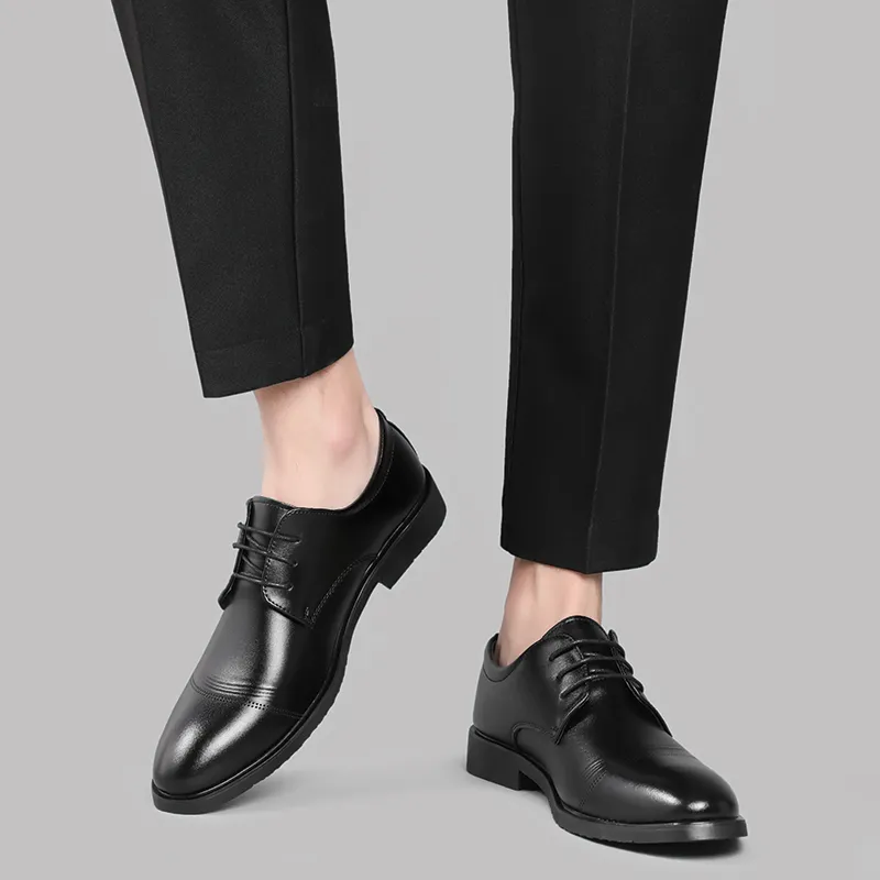 JIETEGONGYANG Dress Shoes Men's Black-4