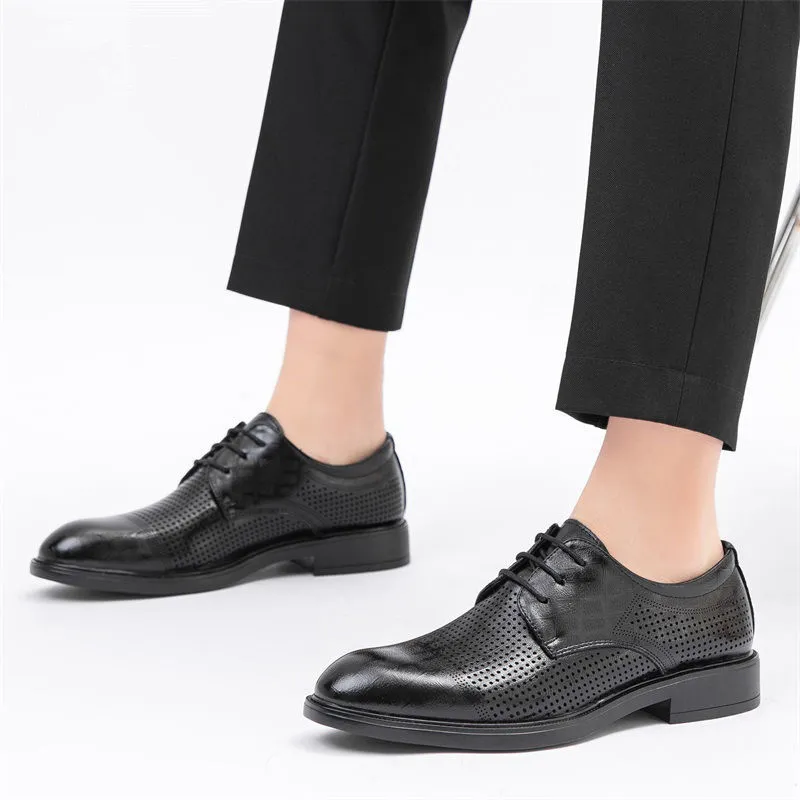 JIETEGONGYANG Dress Shoes Men's Black-12