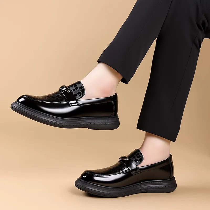 JIETEGONGYANG Dress Shoes Men's Black-8