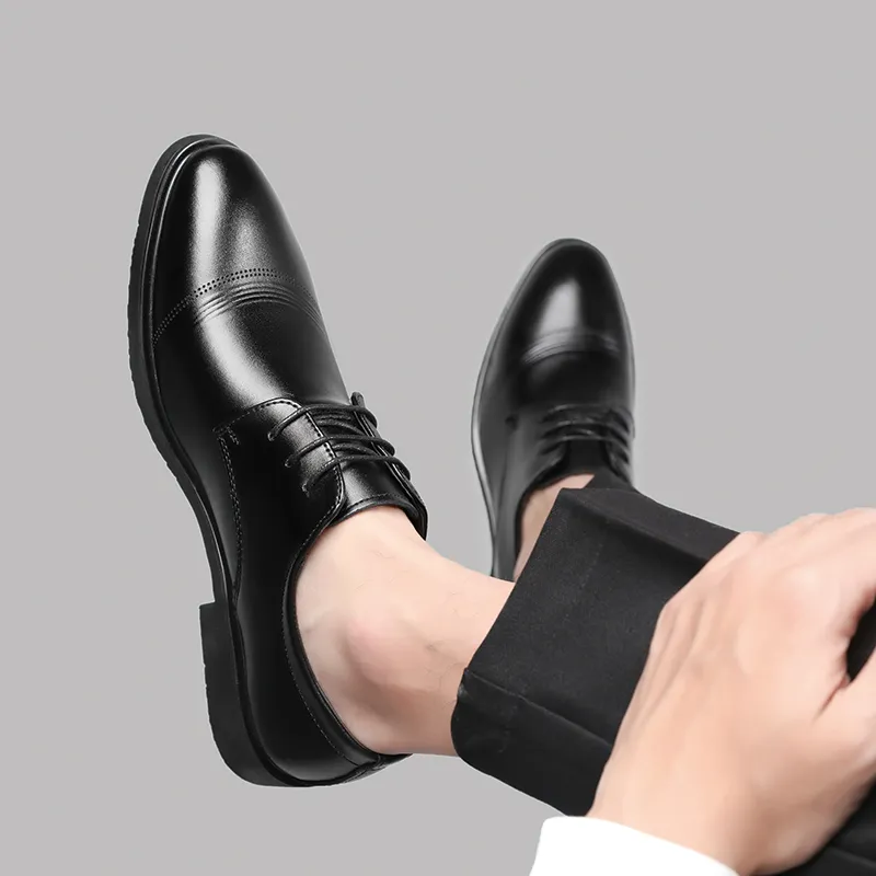 JIETEGONGYANG Dress Shoes Men's Black-8