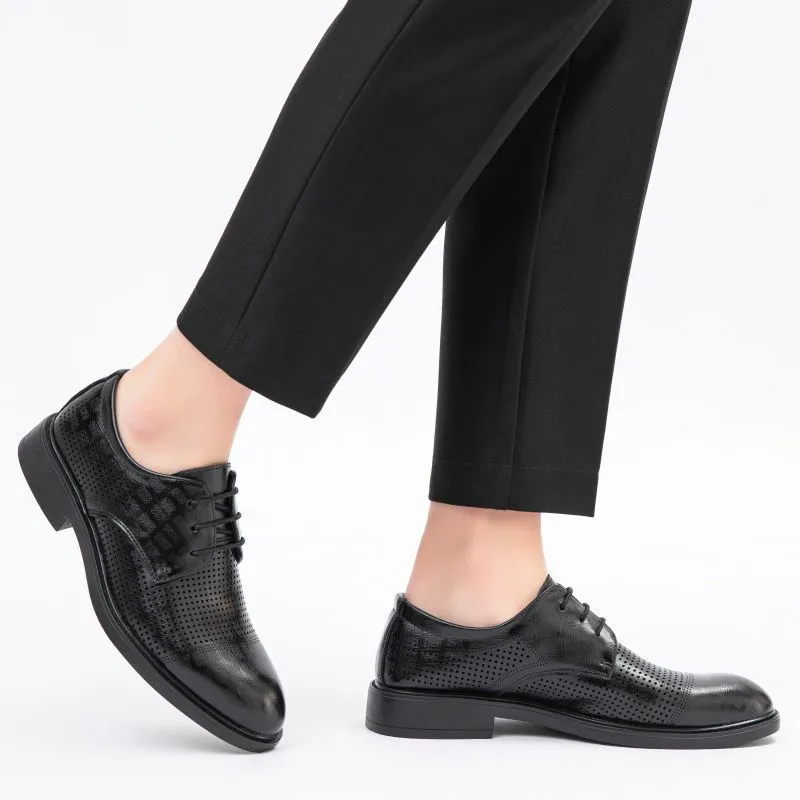 JIETEGONGYANG Dress Shoes Men's Black-13