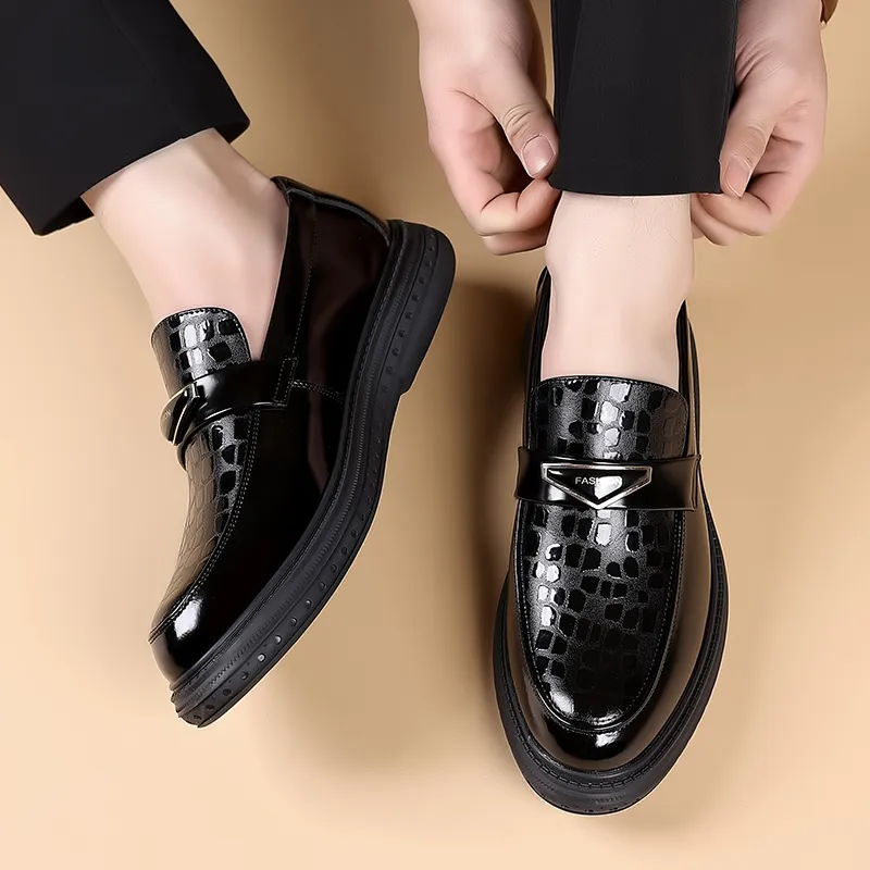 JIETEGONGYANG Dress Shoes Men's Black-6