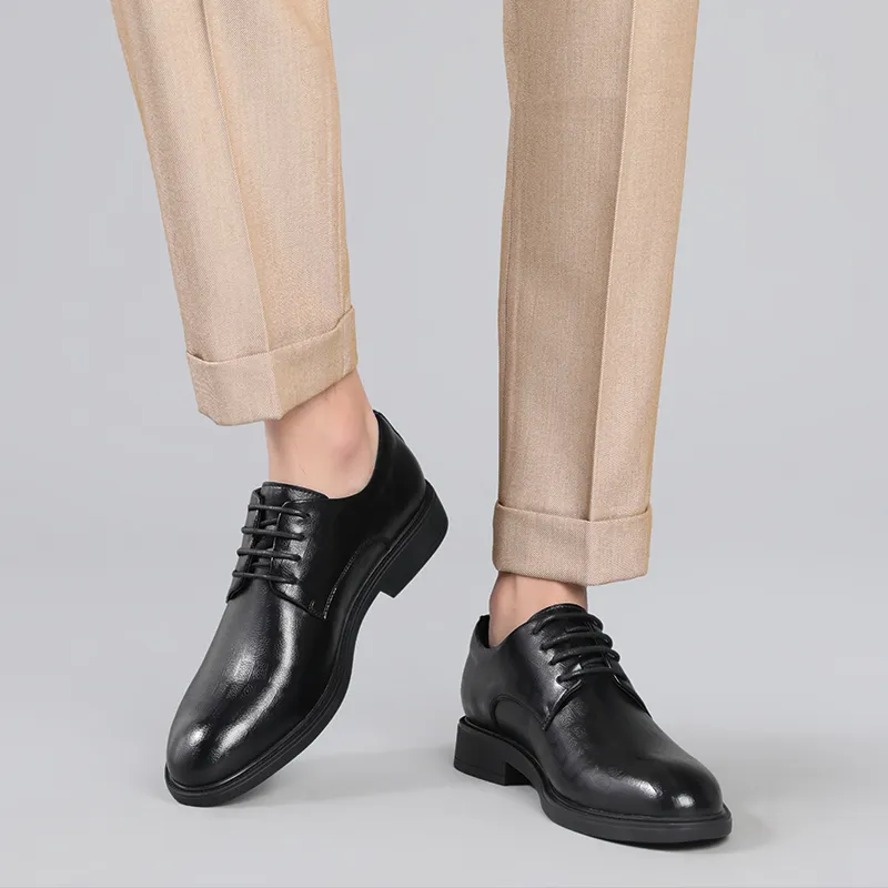 JIETEGONGYANG Dress Shoes Men's Black-7