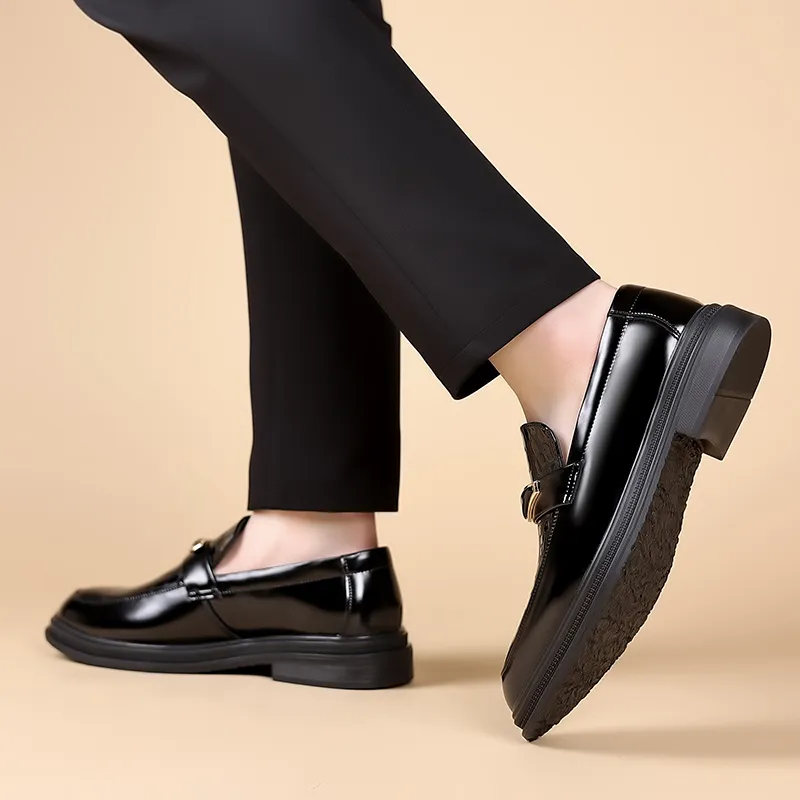 JIETEGONGYANG Loafers Men's Black-10