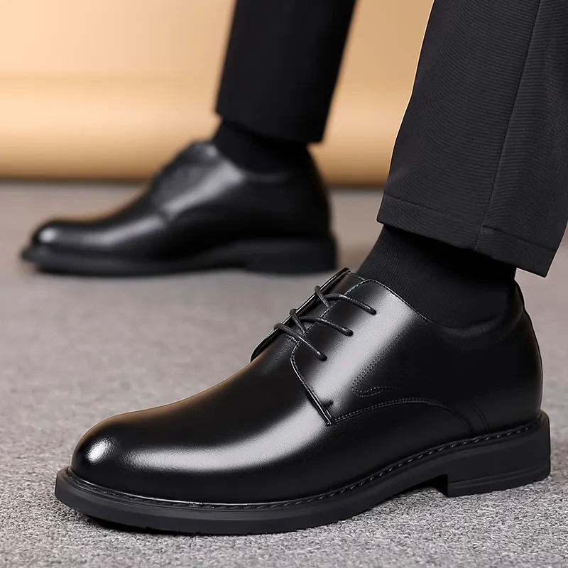 JIETEGONGYANG Dress Shoes Men's Black-6