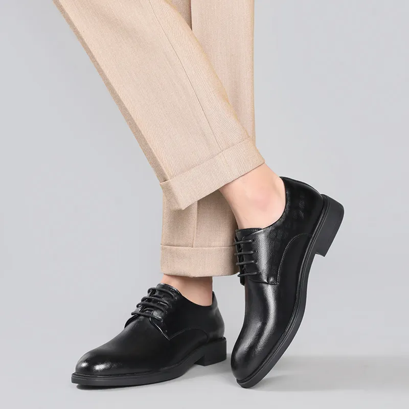 JIETEGONGYANG Dress Shoes Men's Black-6