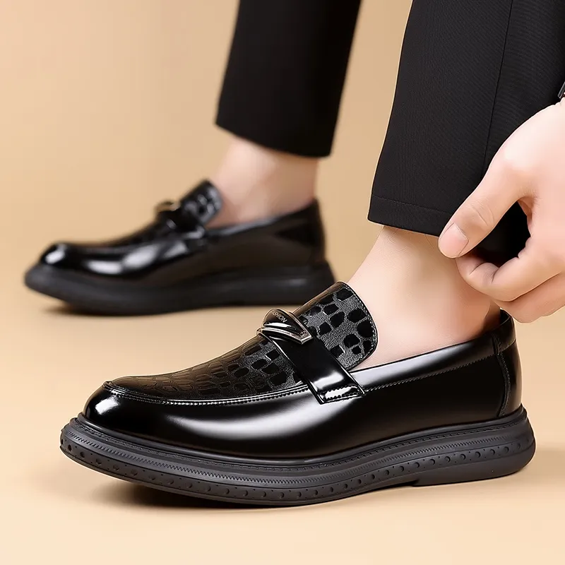 JIETEGONGYANG Dress Shoes Men's Black-9