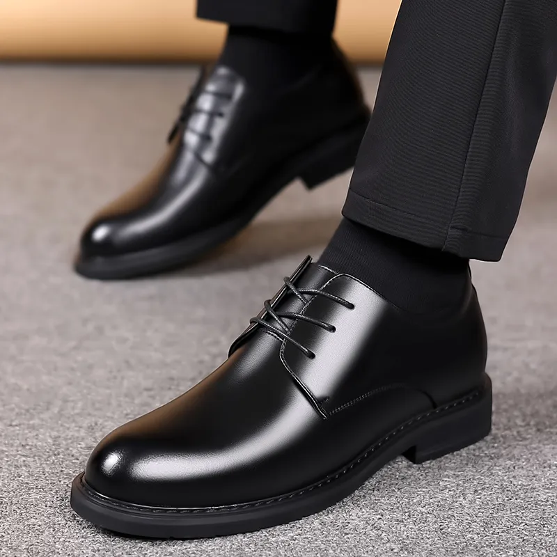 JIETEGONGYANG Dress Shoes Men's Black-7