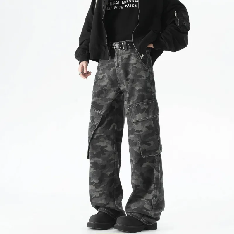 CLOR Jeans Unisex Camouflage Gray-1