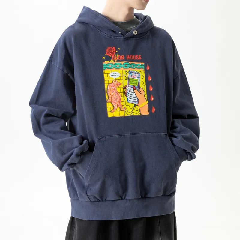 CLOR Sweatshirt Unisex Navy Blue-5