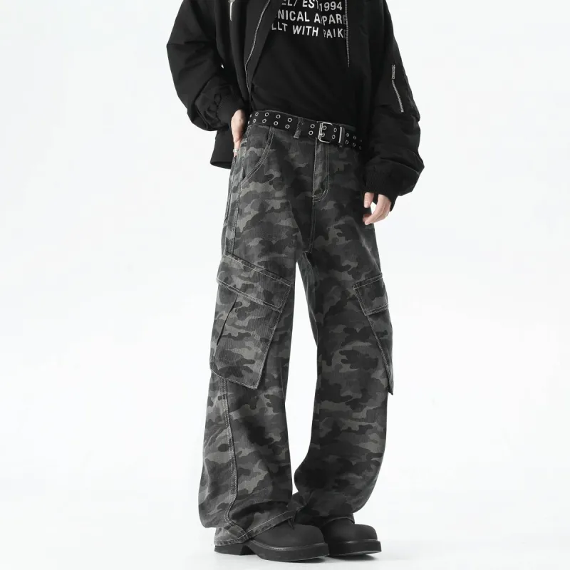 CLOR Jeans Unisex Camouflage Gray-3