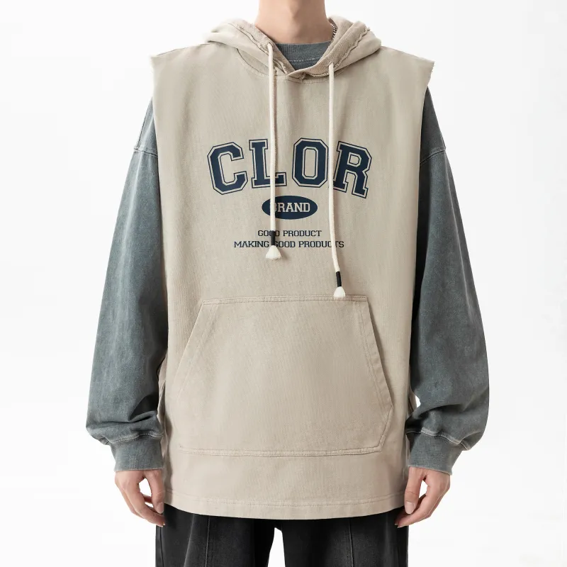 CLOR Tank Tops Unisex Khaki-2