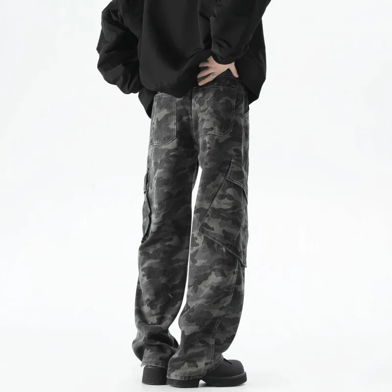 CLOR Jeans Unisex Camouflage Gray-4