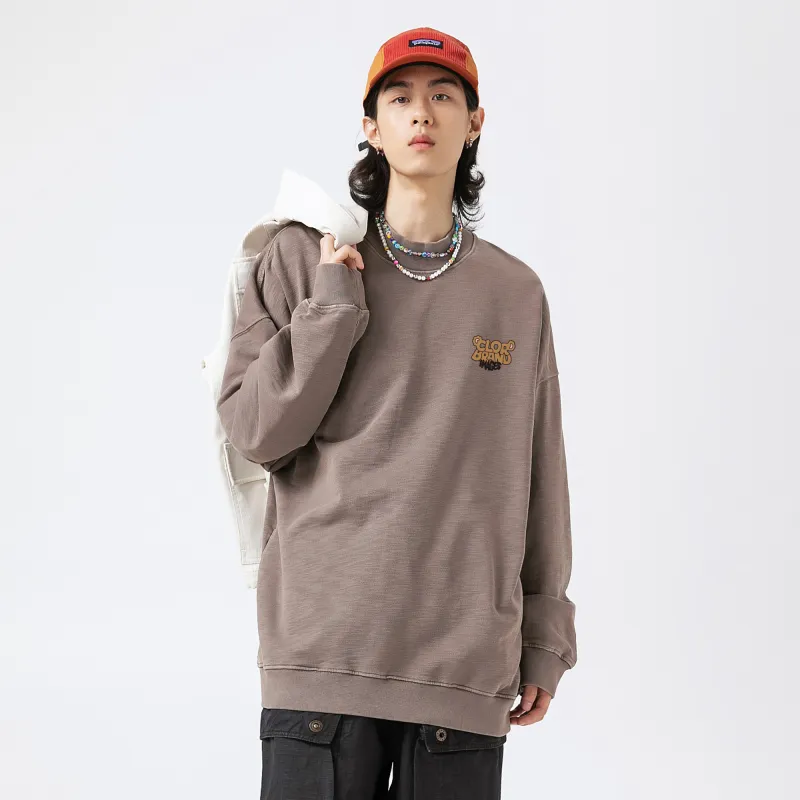CLOR Sweatshirt Unisex Walnut Color-2