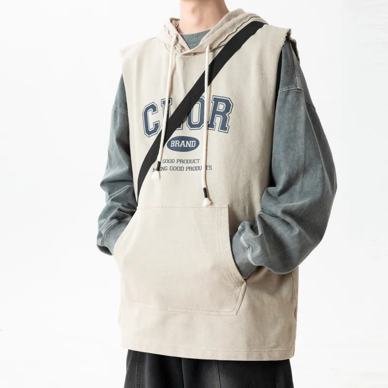 CLOR Tank Tops Unisex Khaki-5