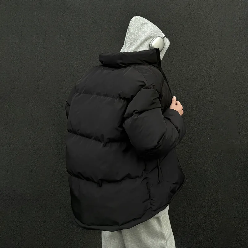 C1RCA American Minimalist Style Basic Brand Sports Logo Print Padded Puffer Jacket Unisex-16