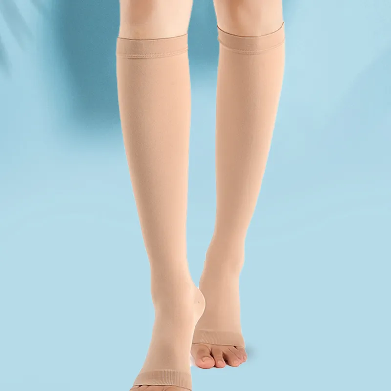 Love And Care Work From Home Elastic Socks Breathable Protective Compression Mid Length Shaft-2