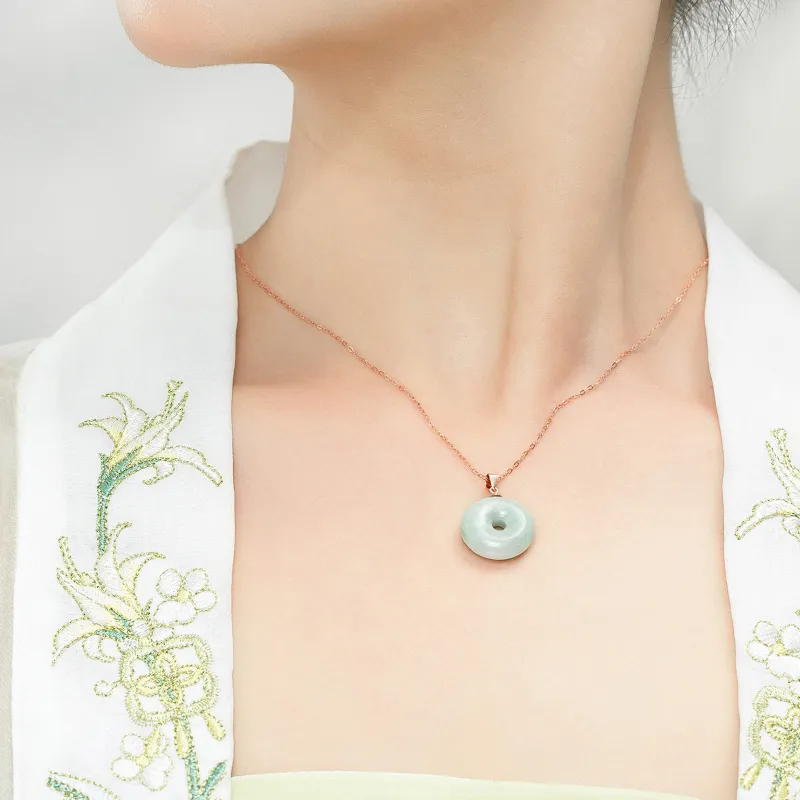 North Cain Bean Type Jadeite Pendants Unisex-1