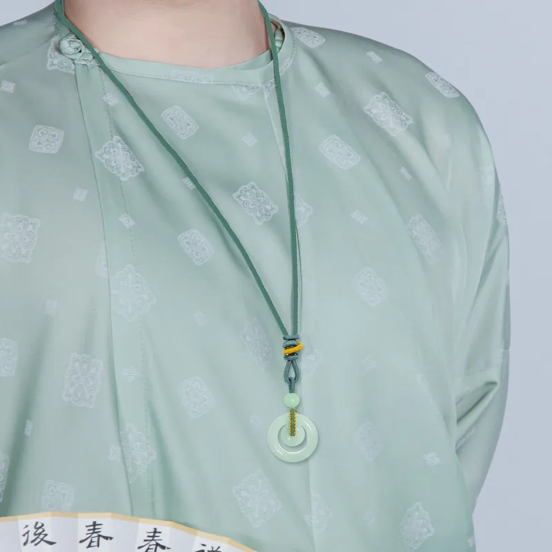 North Cain Bean Type Jadeite Necklaces Unisex-3