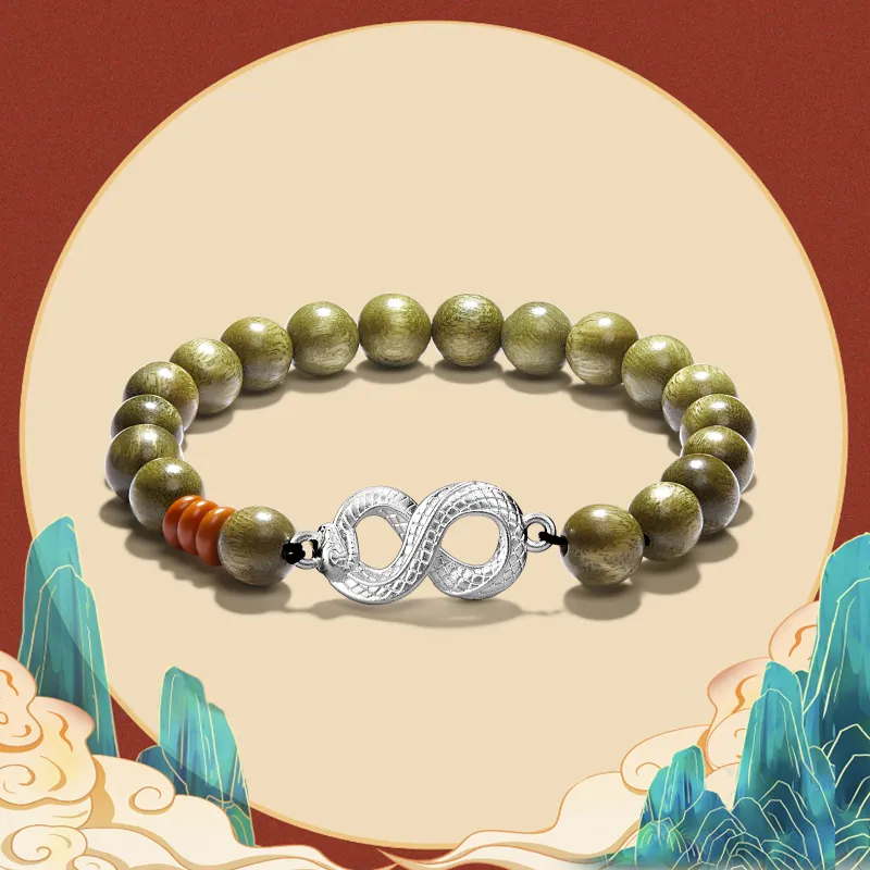 North Cain Green Sandalwood Bracelets Unisex-2