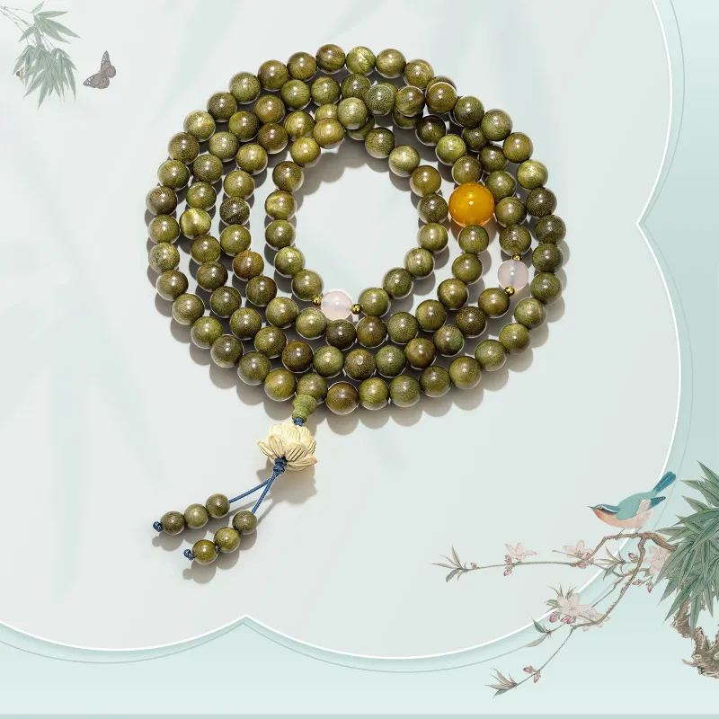North Cain Green Sandalwood Wooden Bracelets Unisex-2