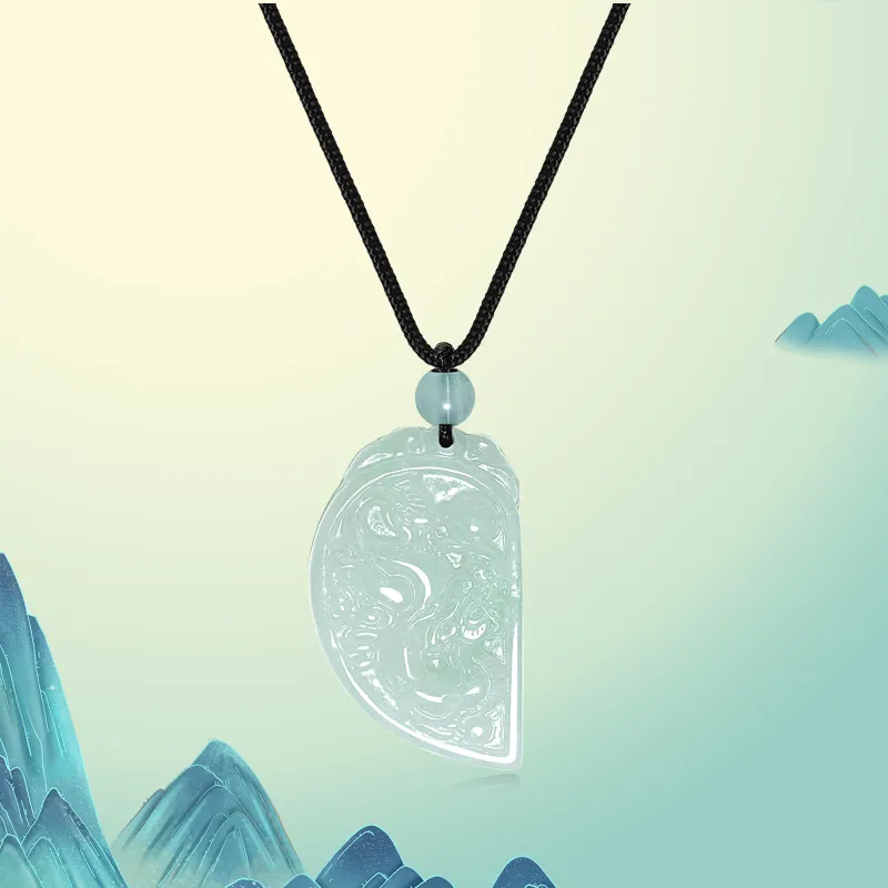 North Cain Bean Type Jadeite Pendants Unisex-7