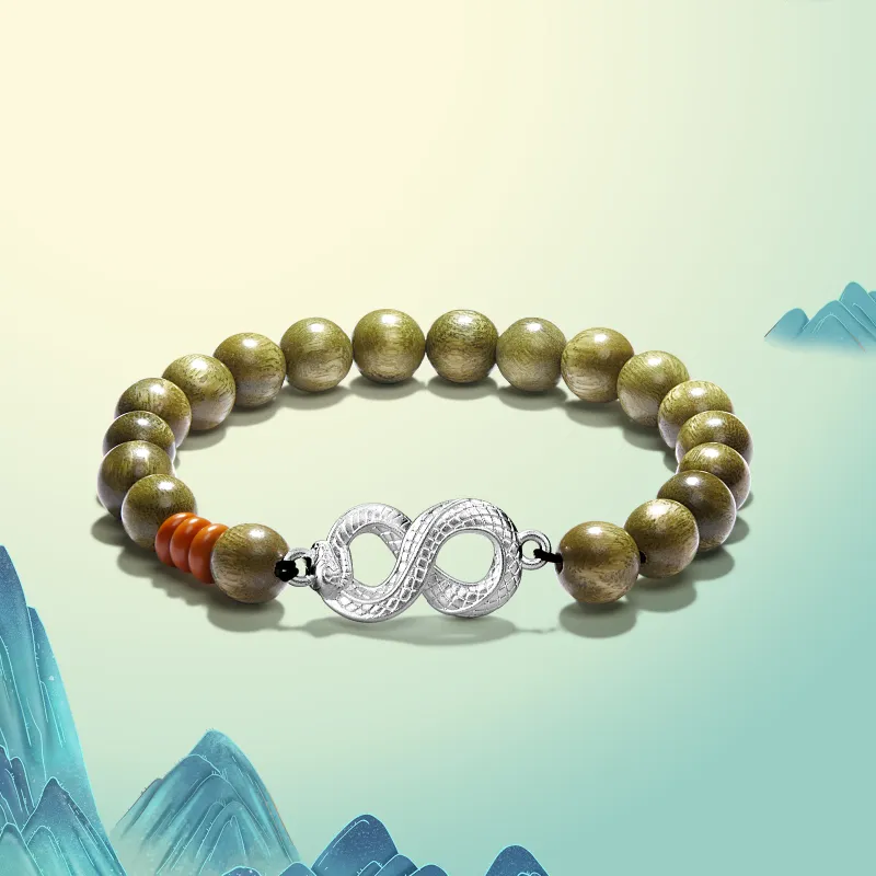 North Cain Green Sandalwood Bracelets Unisex-1