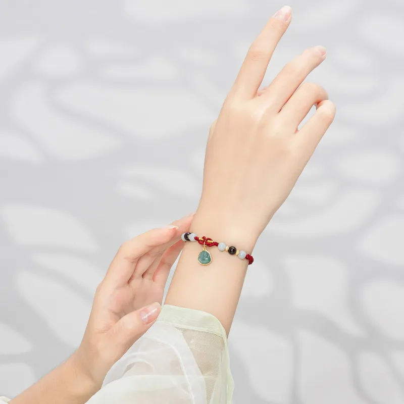 North Cain Bean Type Jadeite Bracelets Unisex-5