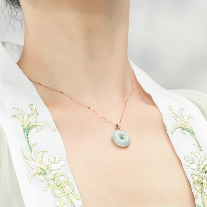 North Cain Bean Type Jadeite Pendants Unisex-2