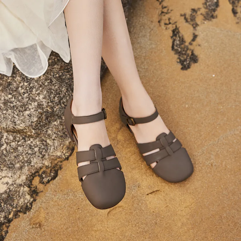 Q.VONTON Roman Sandals 1.5cm Women's-16