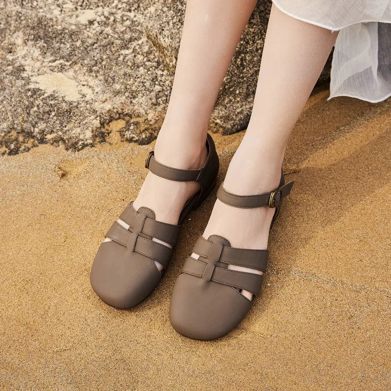 Q.VONTON Roman Sandals 1.5cm Women's-17