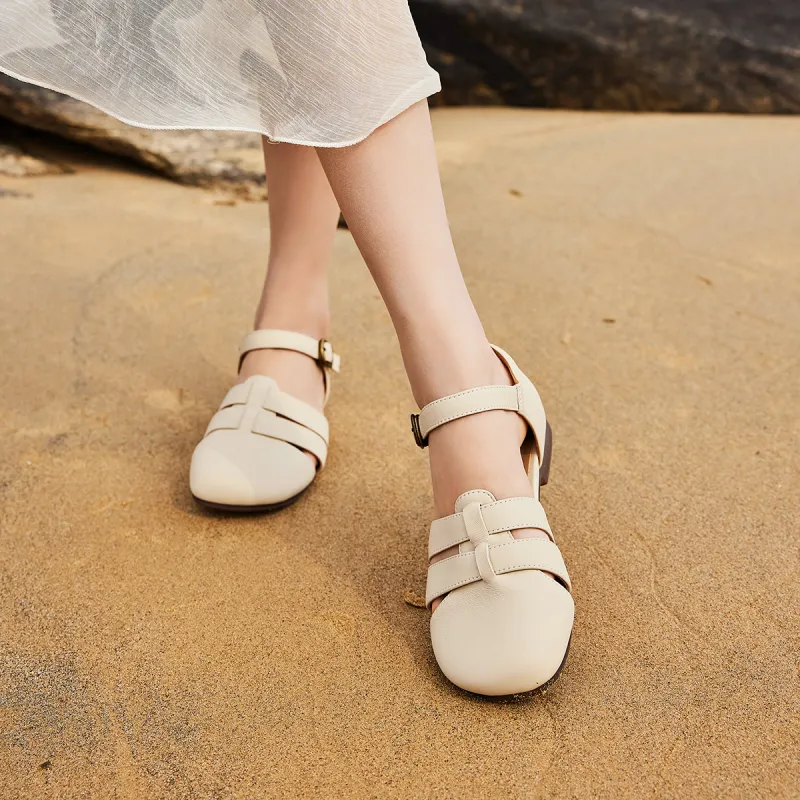Q.VONTON Roman Sandals 1.5cm Women's-8