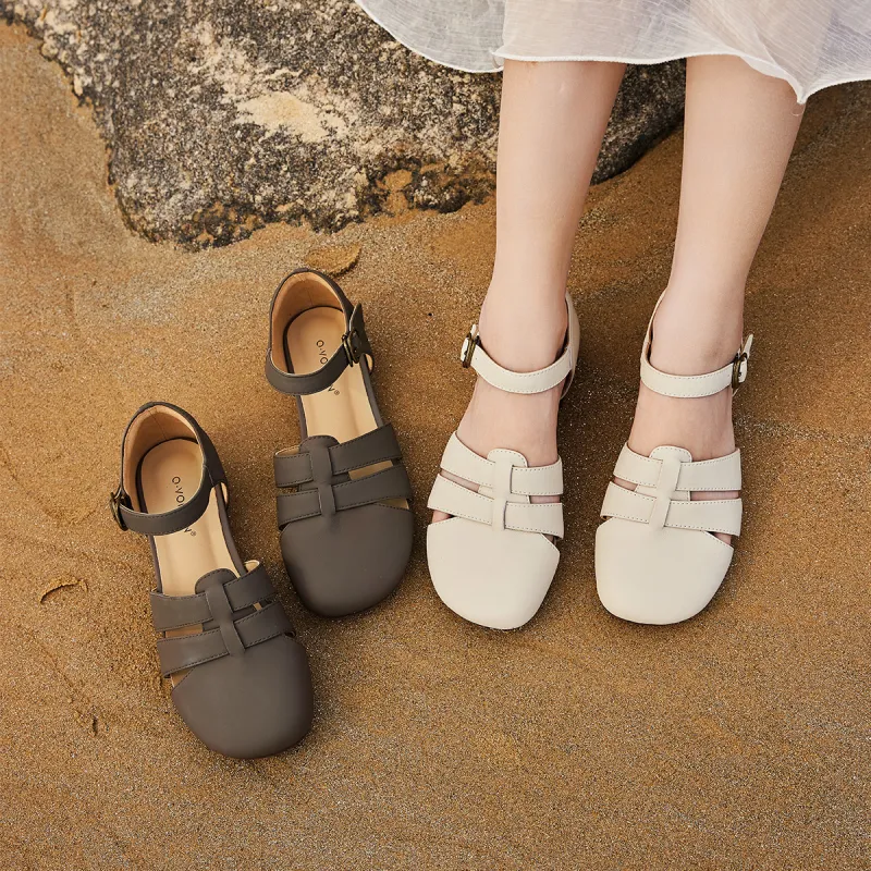 Q.VONTON Roman Sandals 1.5cm Women's-6