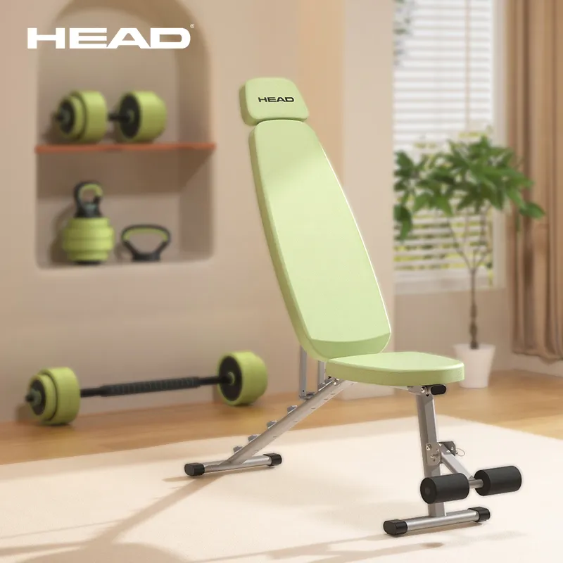 HEAD Dumbbell Benches Home Use Multifunction Adjustable No Installation Required Unisex Sit Up Bench With Leg Extension-23