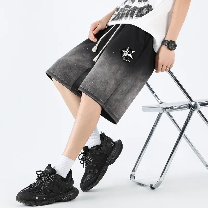*EVAE+MOB Casual Shorts Unisex Dong Ding Black-2