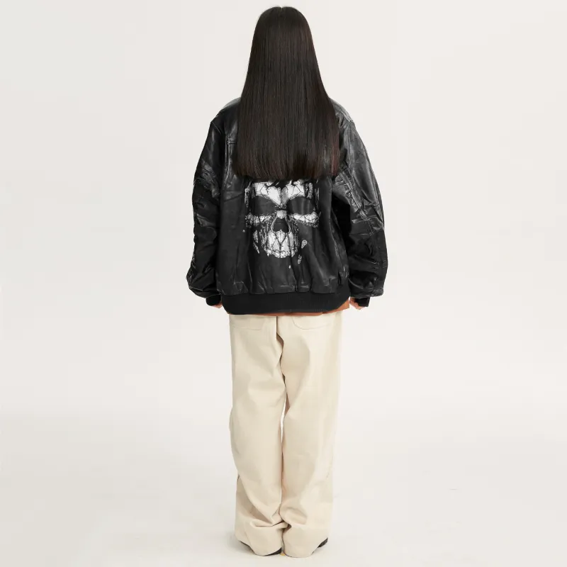 *EVAE+MOB Leather Jacket Unisex-9