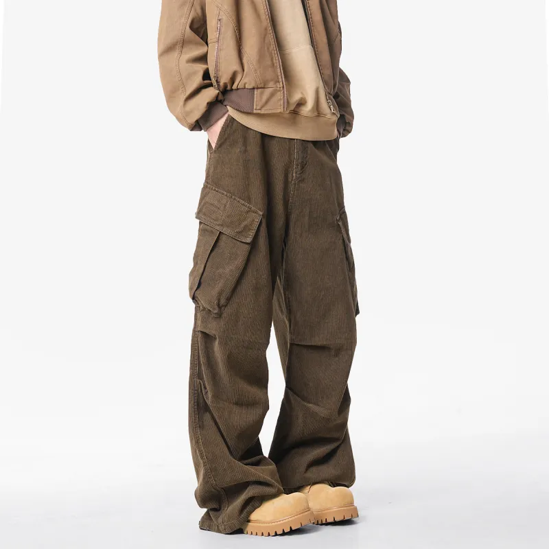 *EVAE+MOB Cargo Pants Unisex Coffee Brown-3