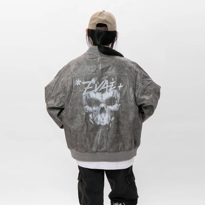 *EVAE+MOB Leather Jacket Unisex-6