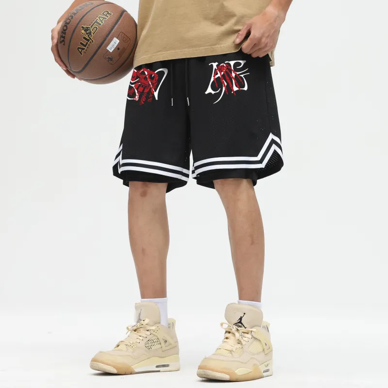 *EVAE+MOB Skull Series Casual Shorts Unisex-7