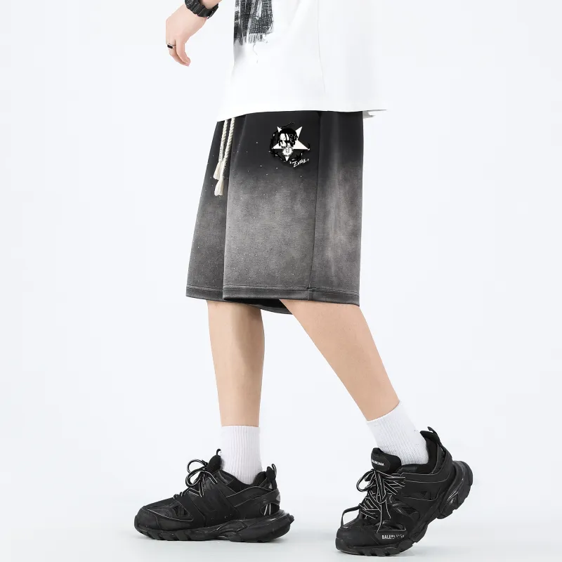 *EVAE+MOB Casual Shorts Unisex Dong Ding Black-5