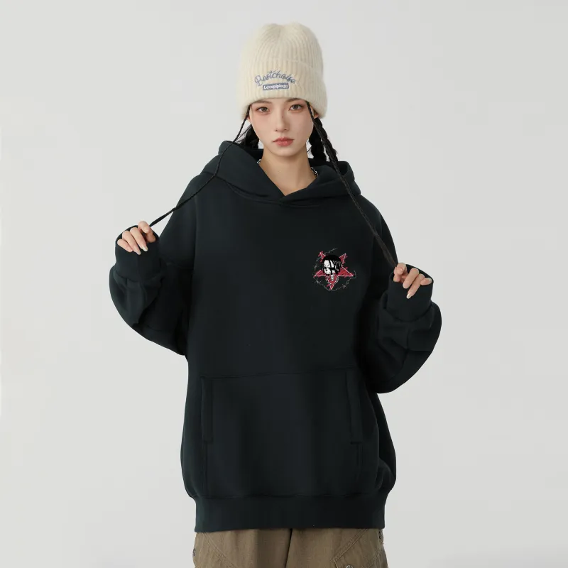 *EVAE+MOB Dreadlocks Model Skull Collection Sweatshirt Unisex-5