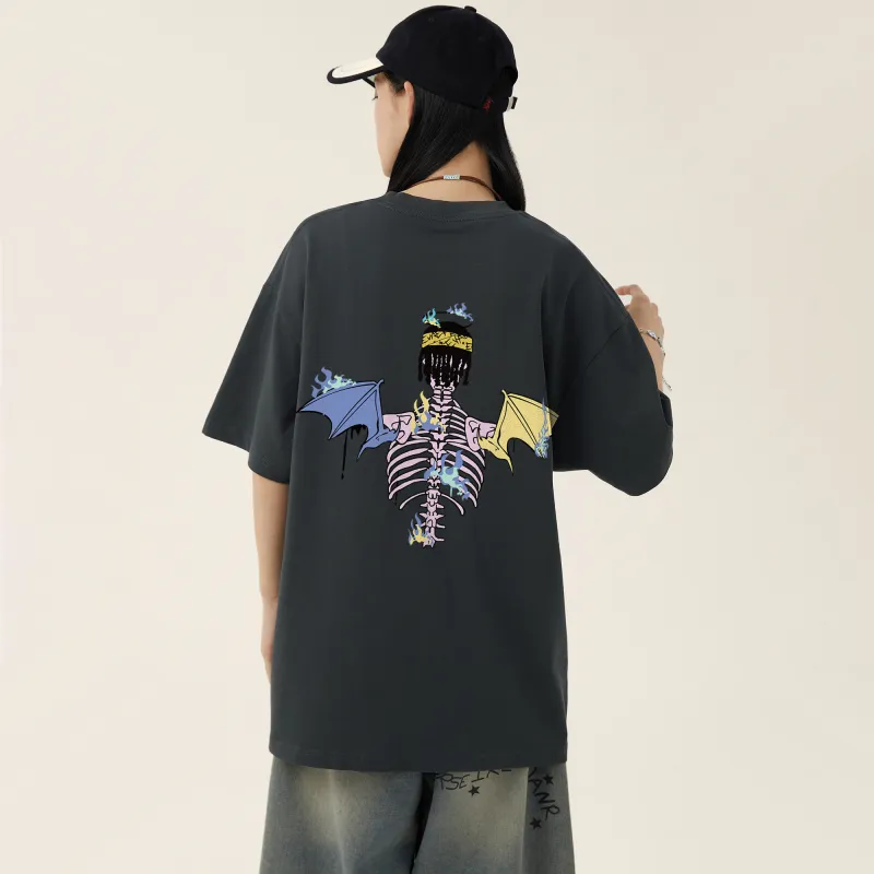 *EVAE+MOB Skull Series T Shirt Unisex-19
