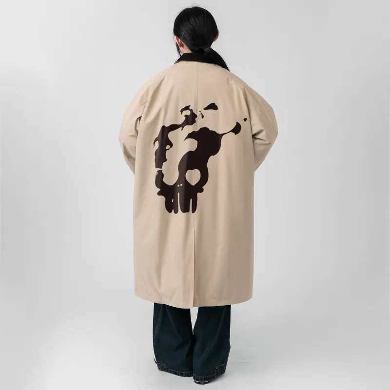 *EVAE+MOB Trench Coat Unisex Khaki-6