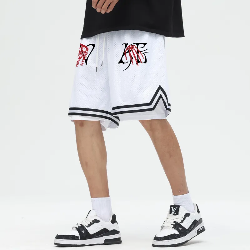 *EVAE+MOB Skull Series Casual Shorts Unisex-2