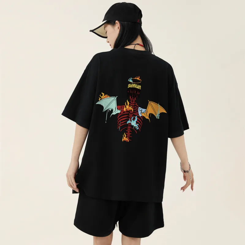 *EVAE+MOB Skull Series T Shirt Unisex-4