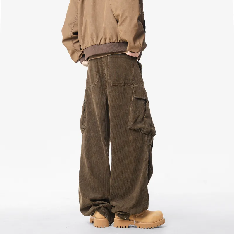 *EVAE+MOB Cargo Pants Unisex Coffee Brown-2
