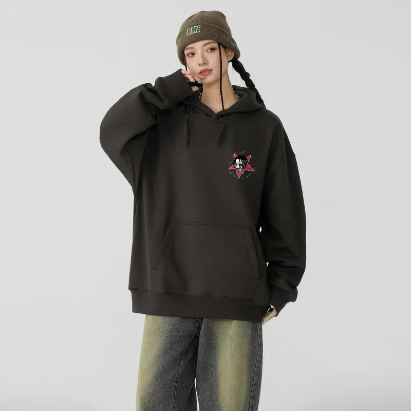 *EVAE+MOB Dreadlocks Model Skull Collection Sweatshirt Unisex-16